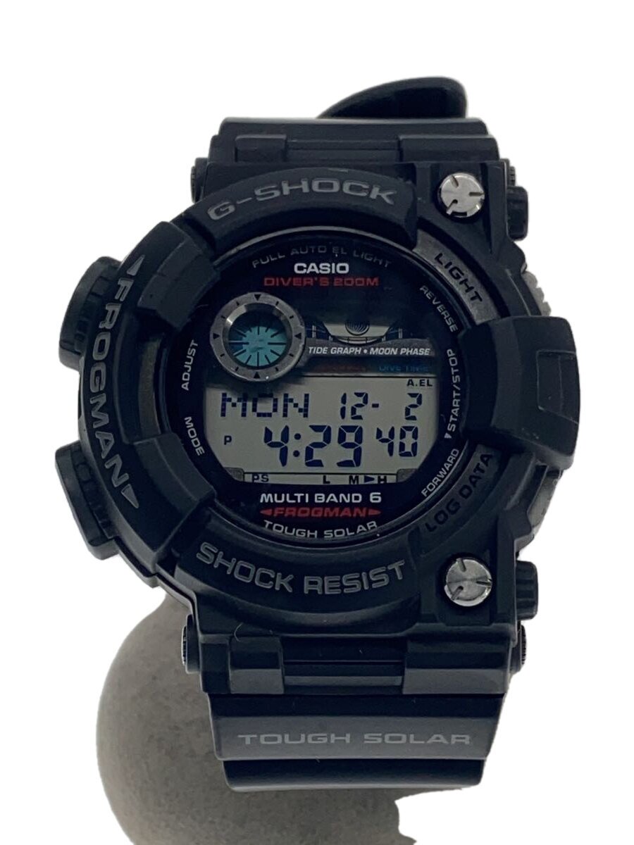 【中古】CASIO◆ソーラーウォッチ・G-SHOCK/デジタル/思われ人/BLK/BLK【服飾雑貨他】
