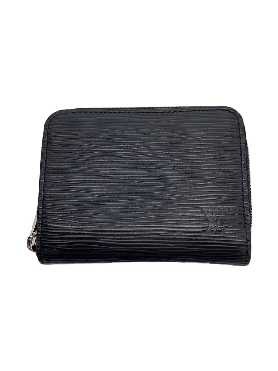 【中古】LOUIS VUITTON◆ジッピー・コインパース_エピ/レザー/BLK/メンズ【服飾雑貨他】