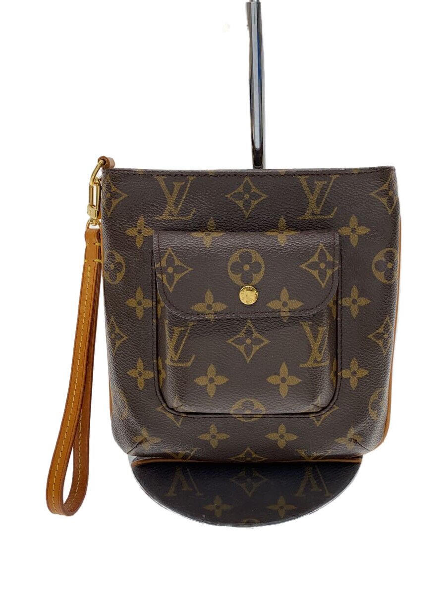 【中古】LOUIS VUITTON◆パルティシオン_モノグラム・帆布_BRW/PVC/BRW【御徒面子】