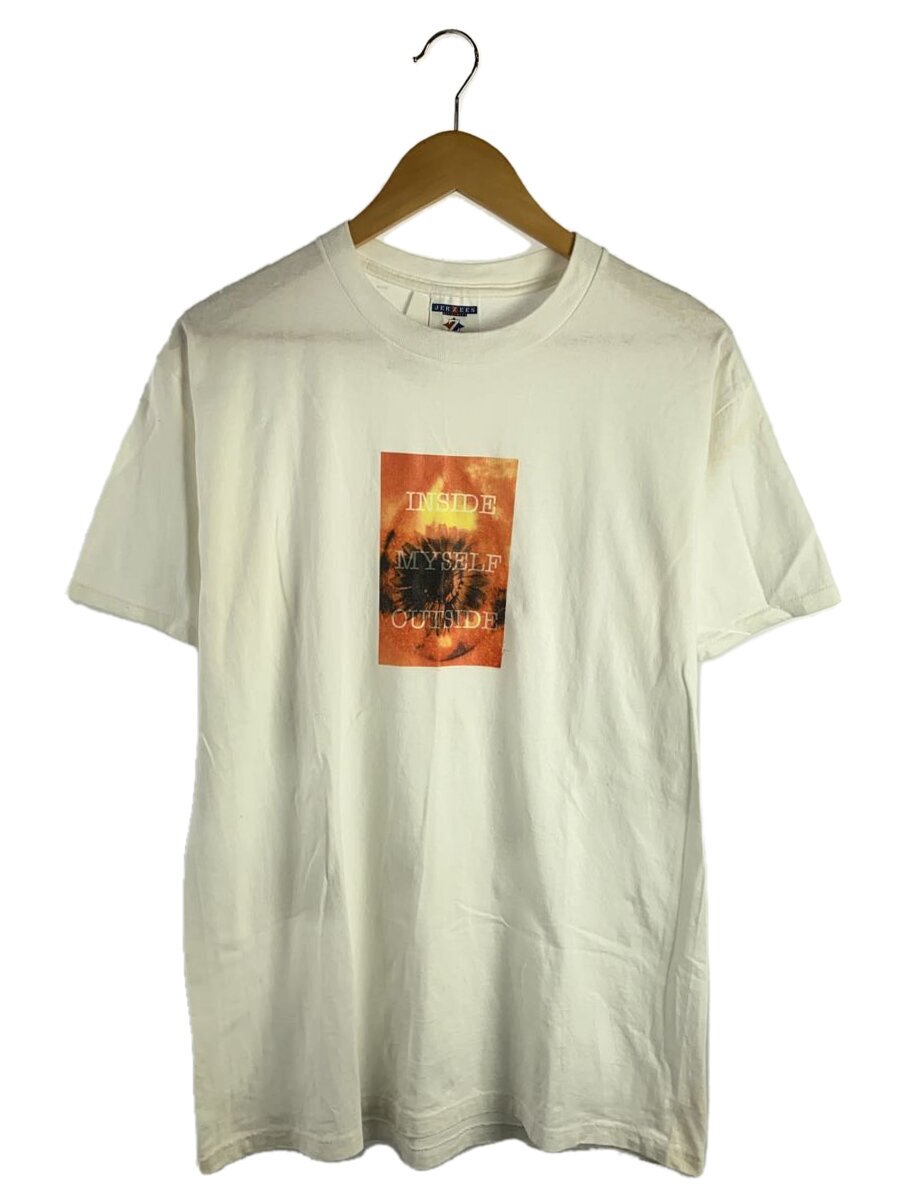 【中古】JERZEES◆プルオーバー/M/綿織物/白いこと【メンズウェア】