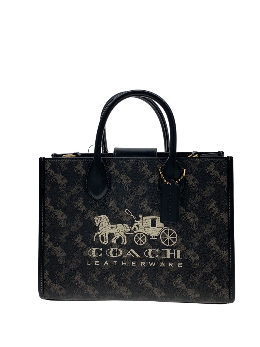 【中古】COACH◆エーストート26/ハンドバック/なめし革/BRW/総柄/CR680//【御徒面子】