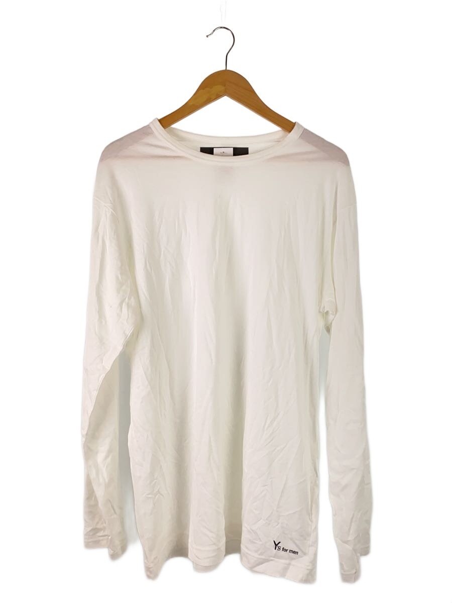 【中古】Y’s for men◆長袖プルオーバー/3/綿織物/WHT/mj-t81-083//【メンズウェア】