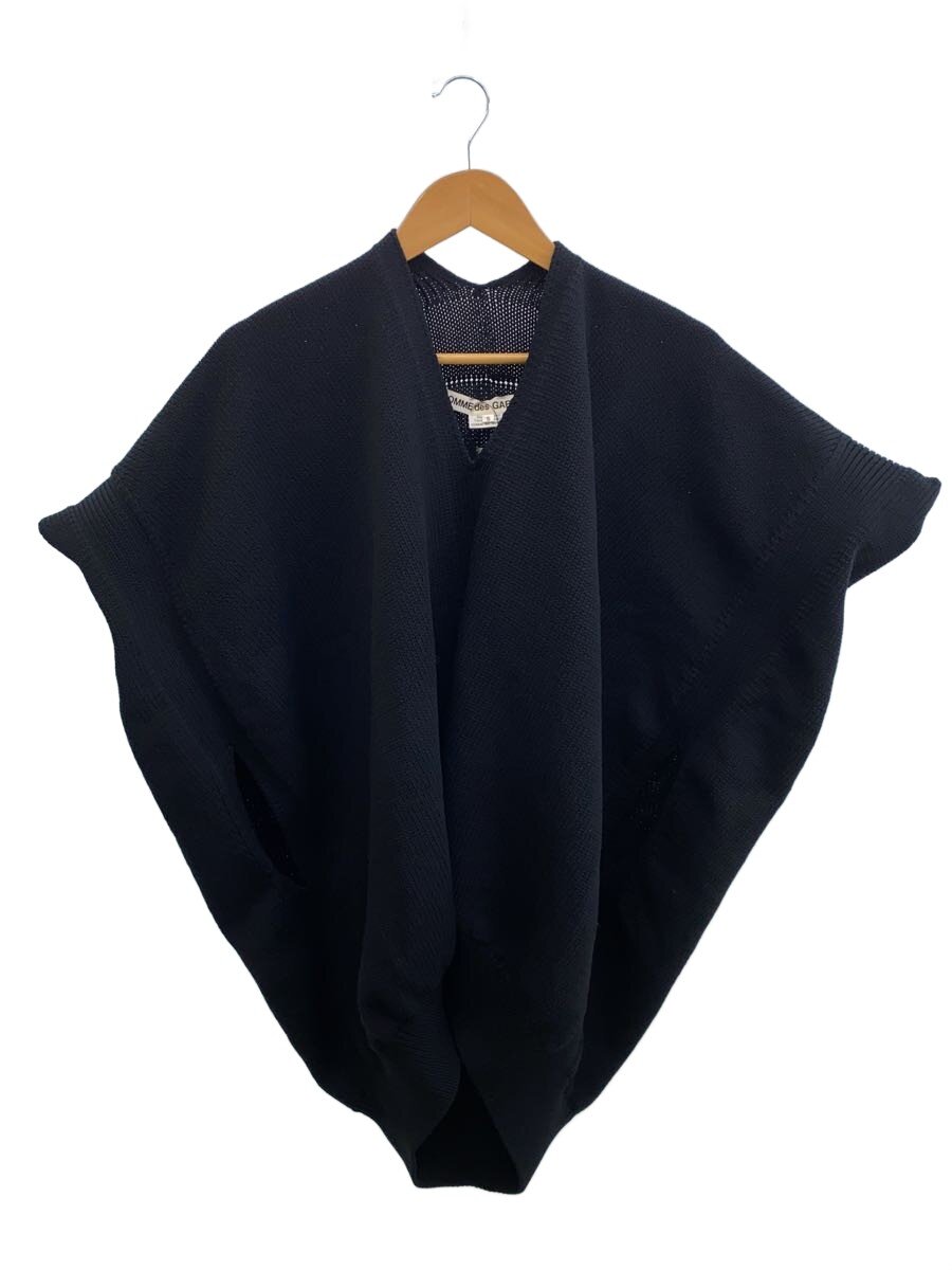 【中古】COMME des GARCONS◆ニットベスト(薄手)/S/ポリエステル/BLK/無地/GO-N007/AD2024//【レディースウェア】|2nd STREET 店