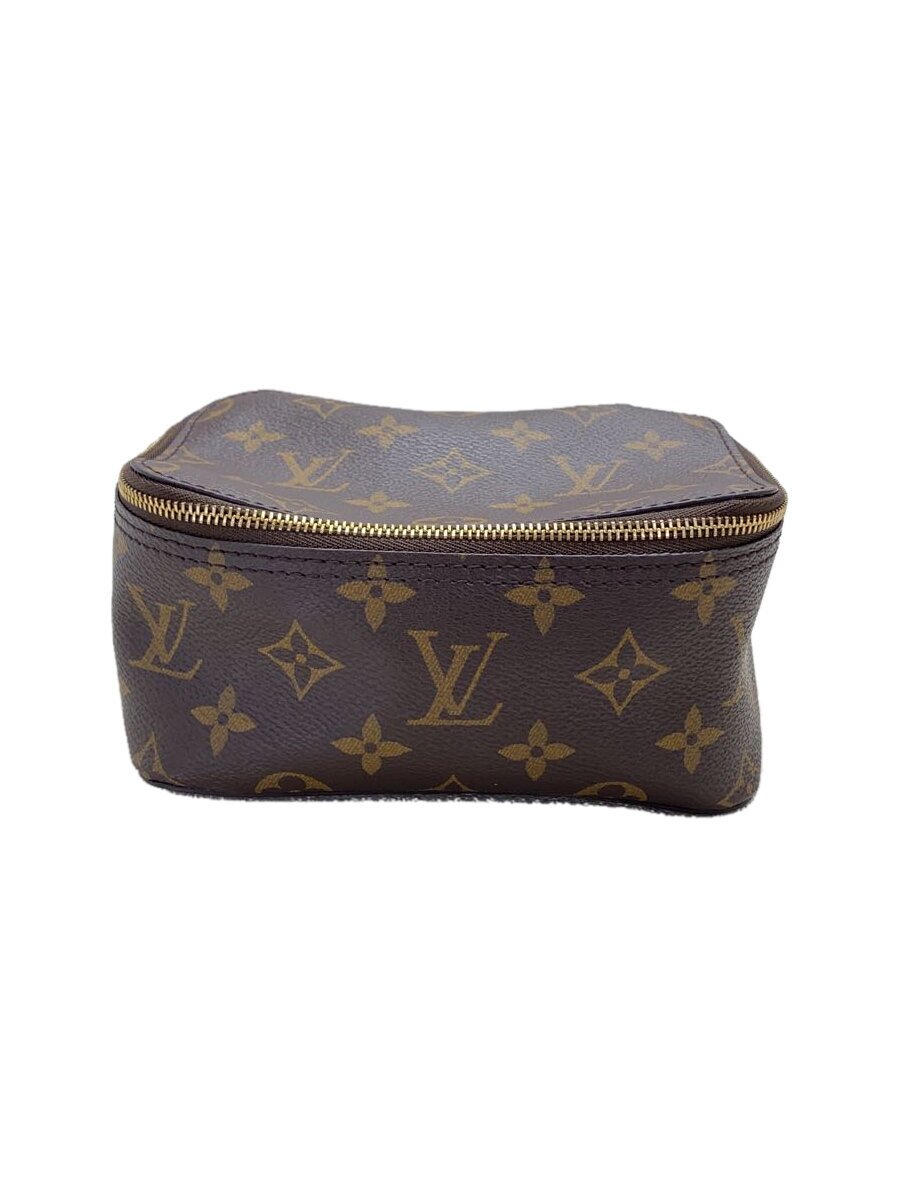 【中古】LOUIS VUITTON◆キューブ・ドゥ・ランジュモン PM/合切袋/ビニール/赤銅色/M43688【御徒面子】