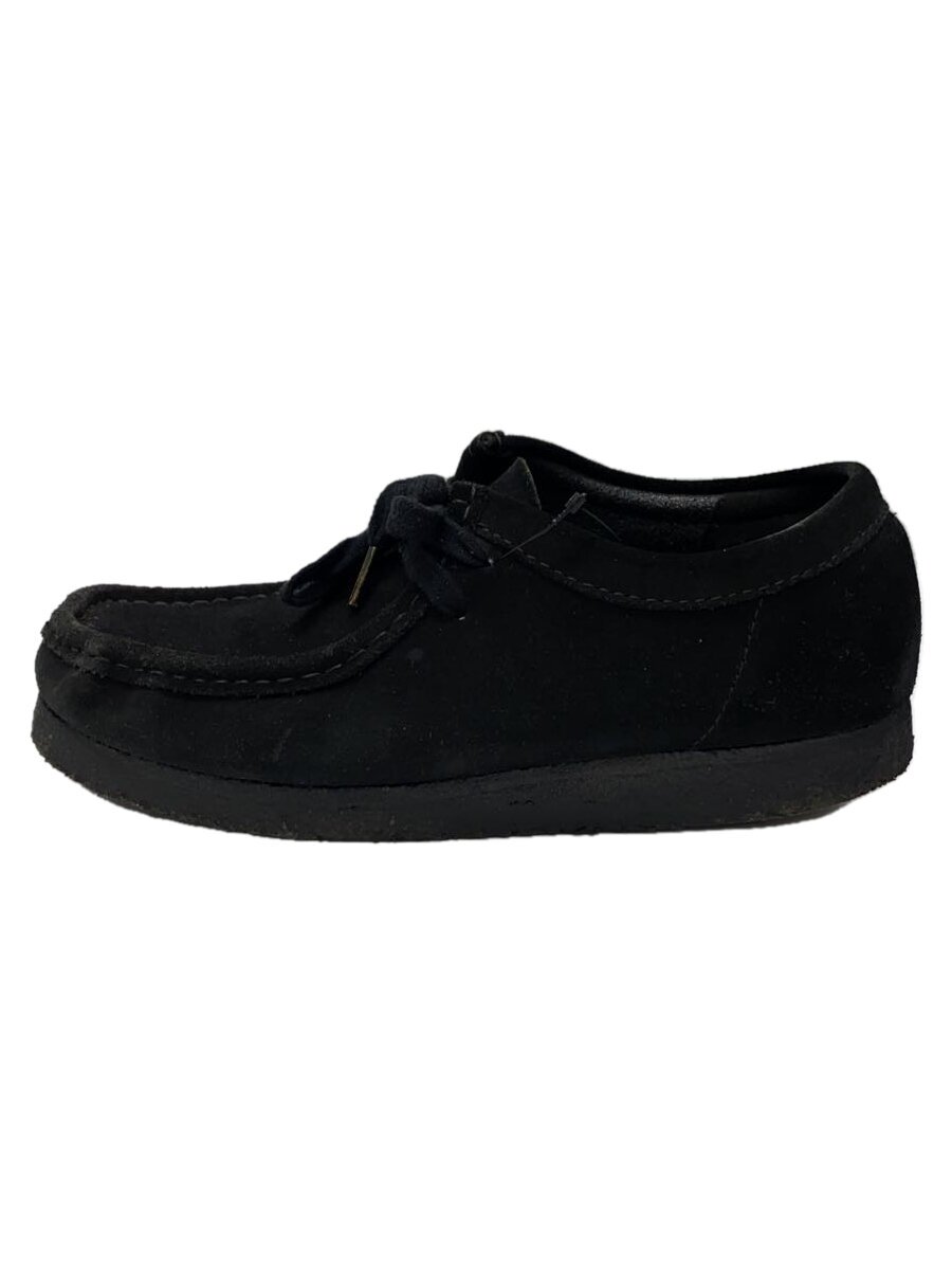 【中古】Clarks◆WALLABEE/シューズ/25.5糎/BLK/スウェード/61385591【シューズ】