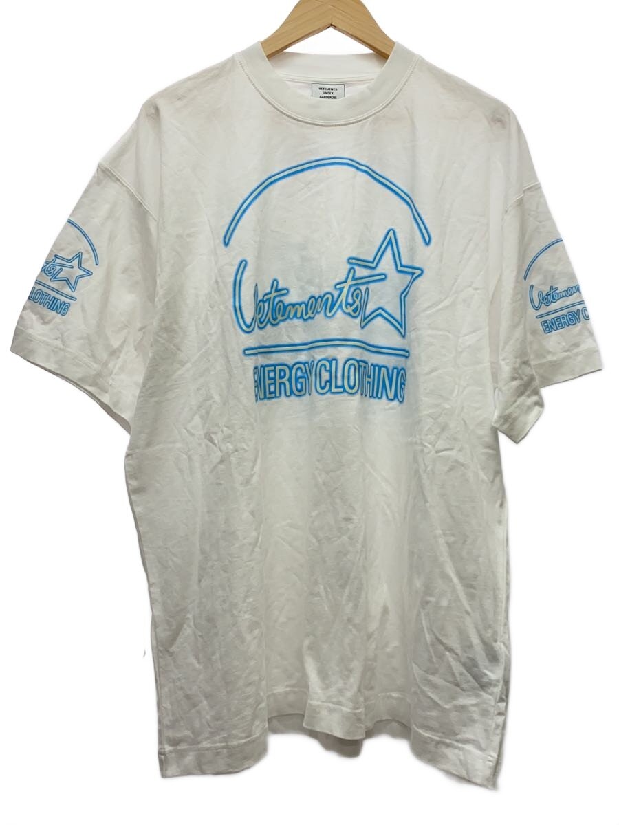 【中古】VETEMENTS◆ティーシャツ/S/綿織物/WHT【メンズウェア】
