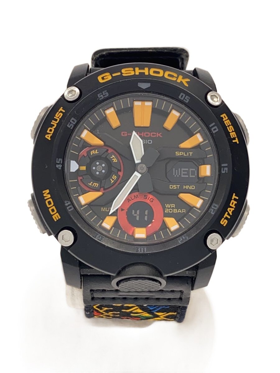【中古】CASIO◆石英ウオッチ_G-SHOCK/アナログ/--/BLK/マルチ色つや【服飾雑貨他】