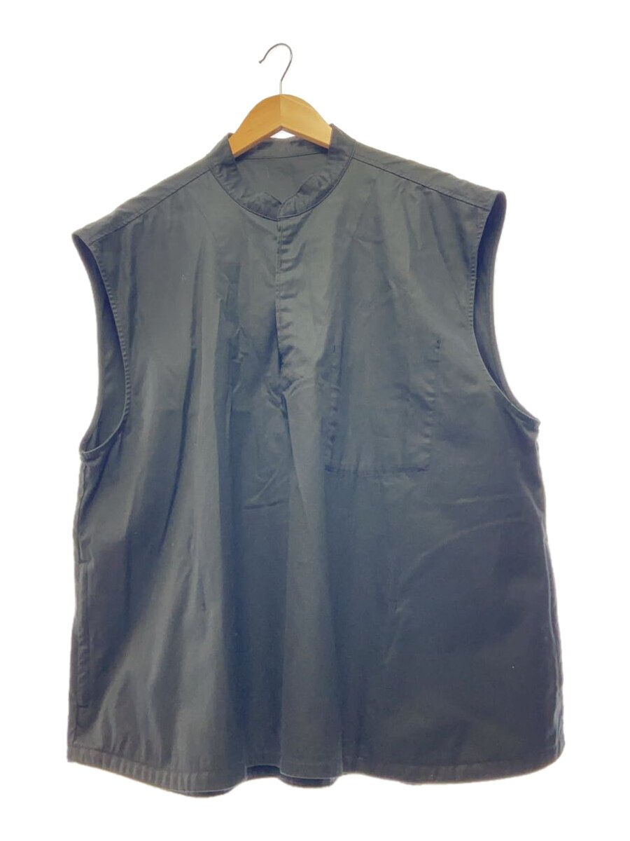 【中古】Porter Classic◆GABARDINE STAND COLLAR VEST/M/綿織物/BLK/無地/パソコン-027-1817-10-【メンズウェア】