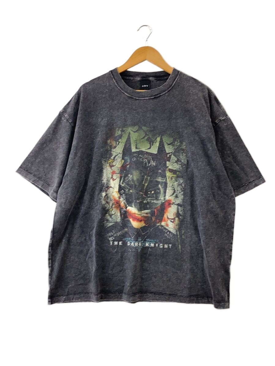 【中古】LYFT◆×BAD MAN/ティーシャツ/XL/綿織物/BLK//【メンズウェア】