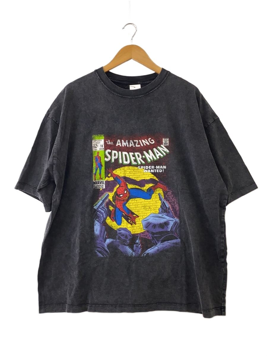 【中古】LYFT◆スパイダーマン/ティーシャツ/XL/綿織物/BLK/M-TS-1186//【メンズウェア】
