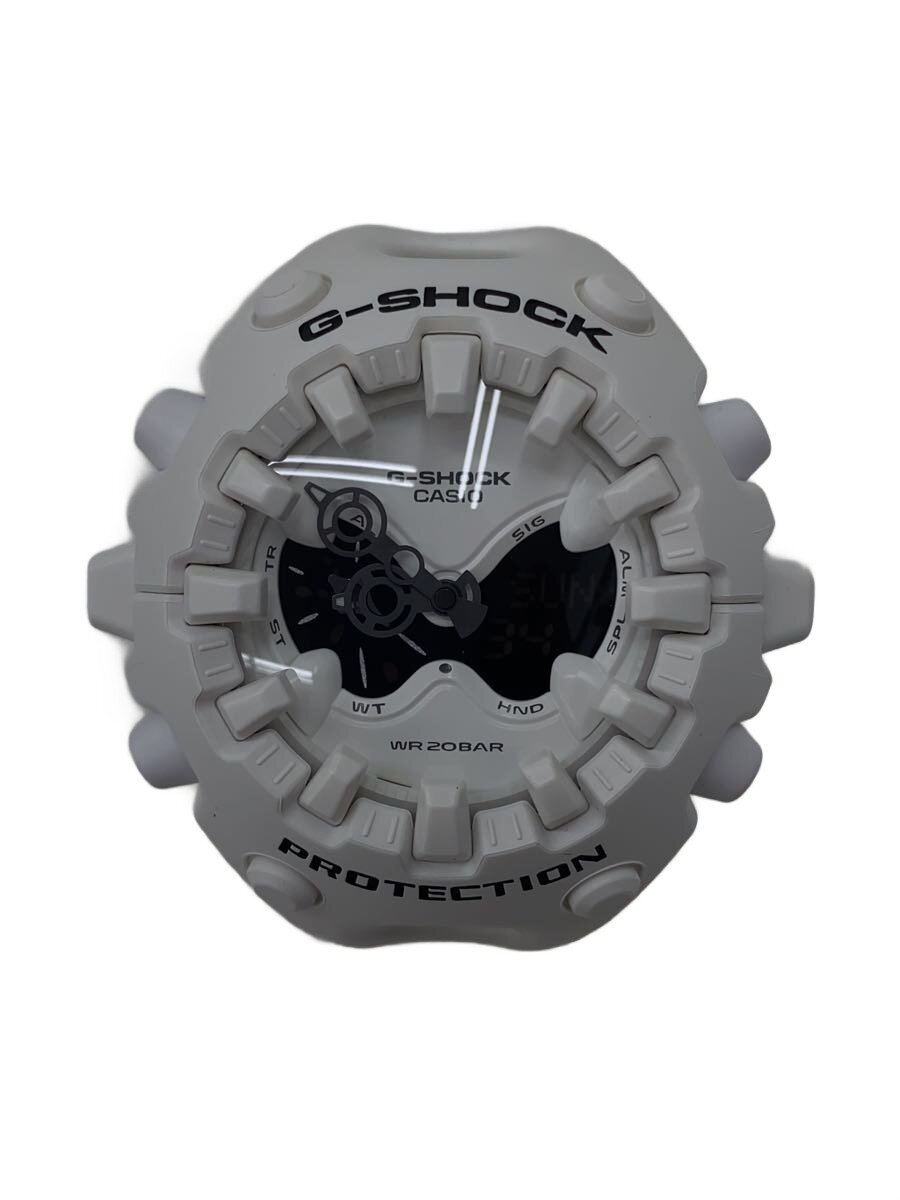 【中古】CASIO◆石英ウオッチ_G-SHOCK/デジタル/--/WHT/WHT【服飾雑貨他】