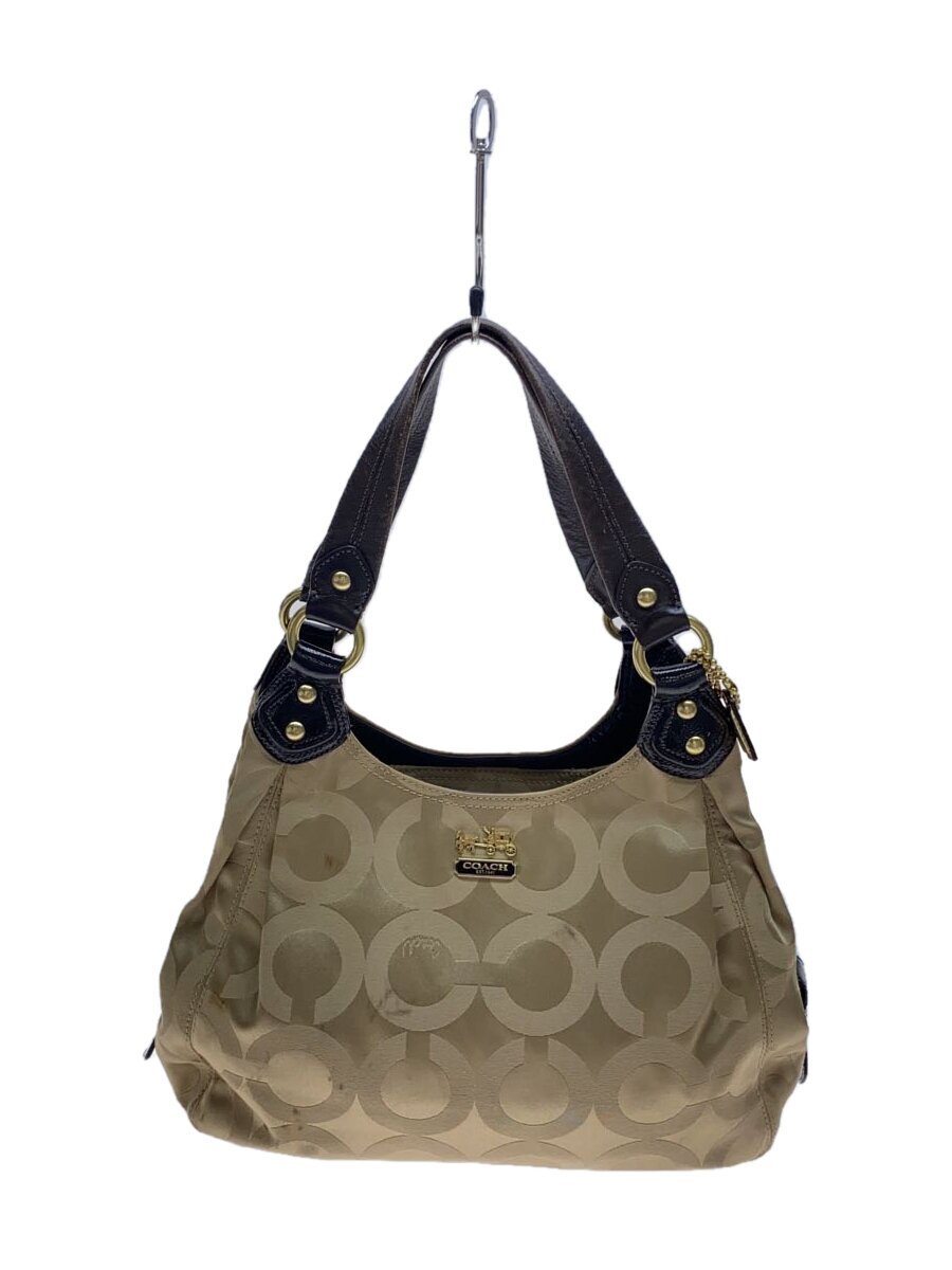 【中古】COACH◆ハンドバック[仕入]/--/BEG/総柄/14305【御徒面子】