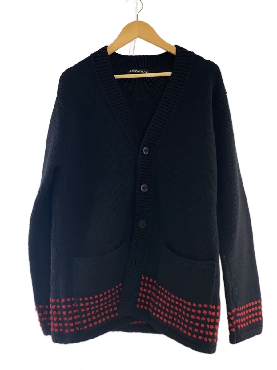 【中古】ISSEY MIYAKE◆ジレー(朦々たる)/4/羊毛/BLK/ME33KO001【メンズウェア】