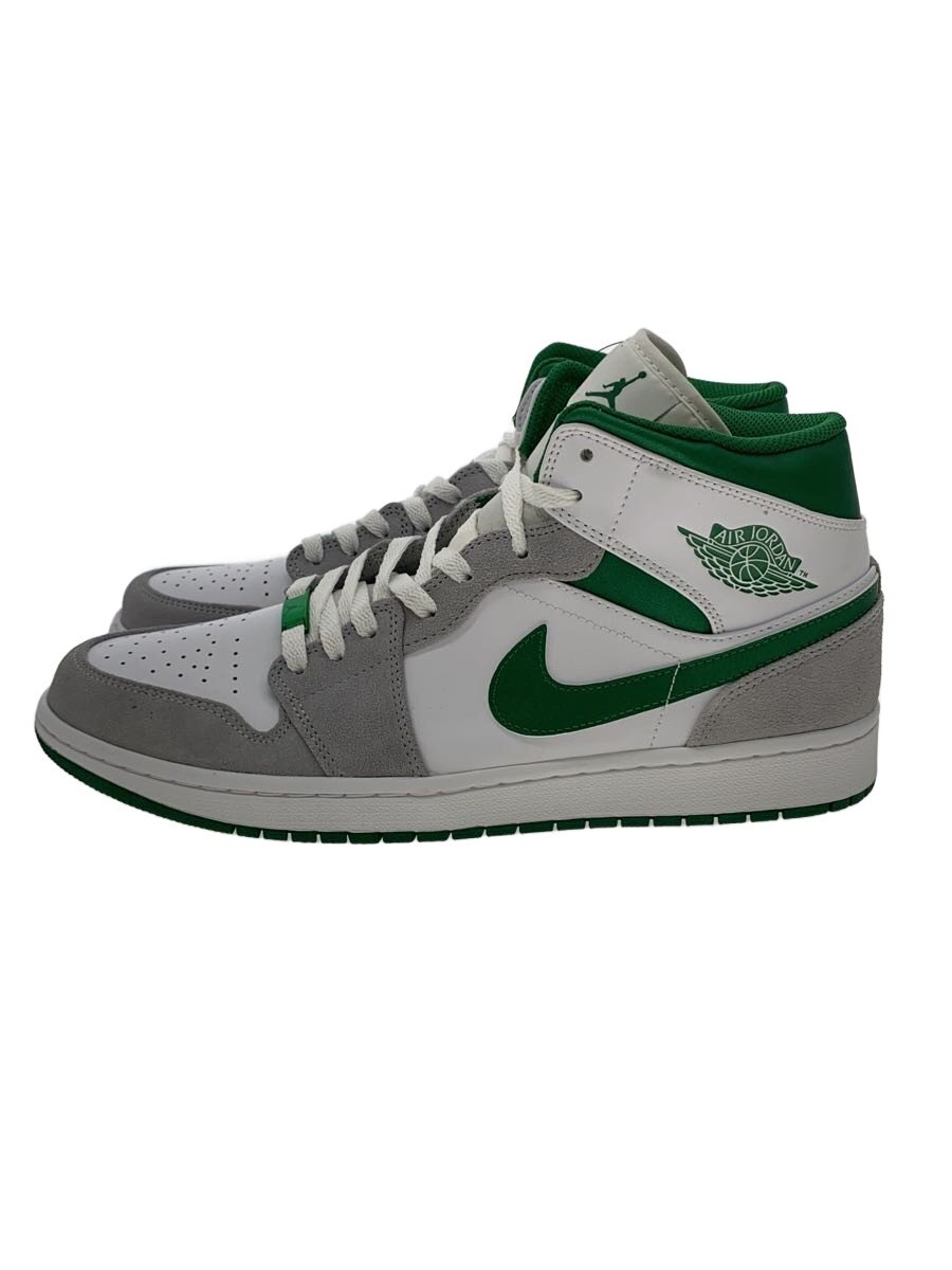 【中古】NIKE◆AIR JORDAN 1 MID SE_エアジョーダン 1 ミッド SE/30糎/WHT//【シューズ】