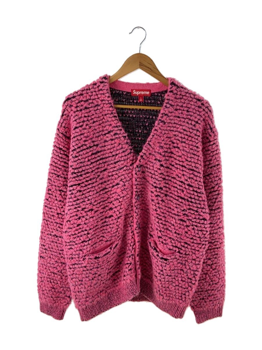 【中古】Supreme◆Textured Knotted Cardigan(朦々たる)/L/アクリル繊維/PNK//【メンズウェア】