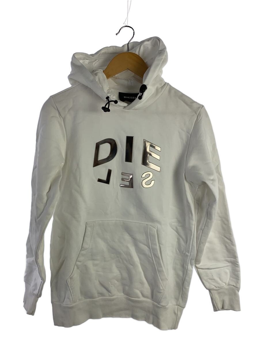 【中古】DIESEL◆パーカー/XS/綿織物/WHT/A01699-S-GIRKEL-HOOD-A60【メンズウェア】