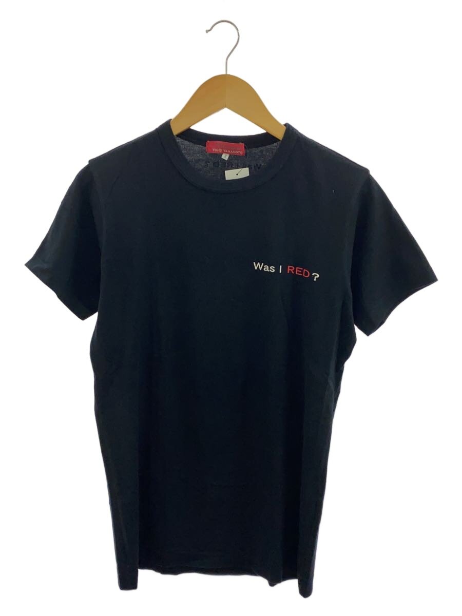 【中古】Y’s for men◆00s/赤付け札/Was I RED?/プルオーバー/2/綿織物/BLK//【メンズウェア】