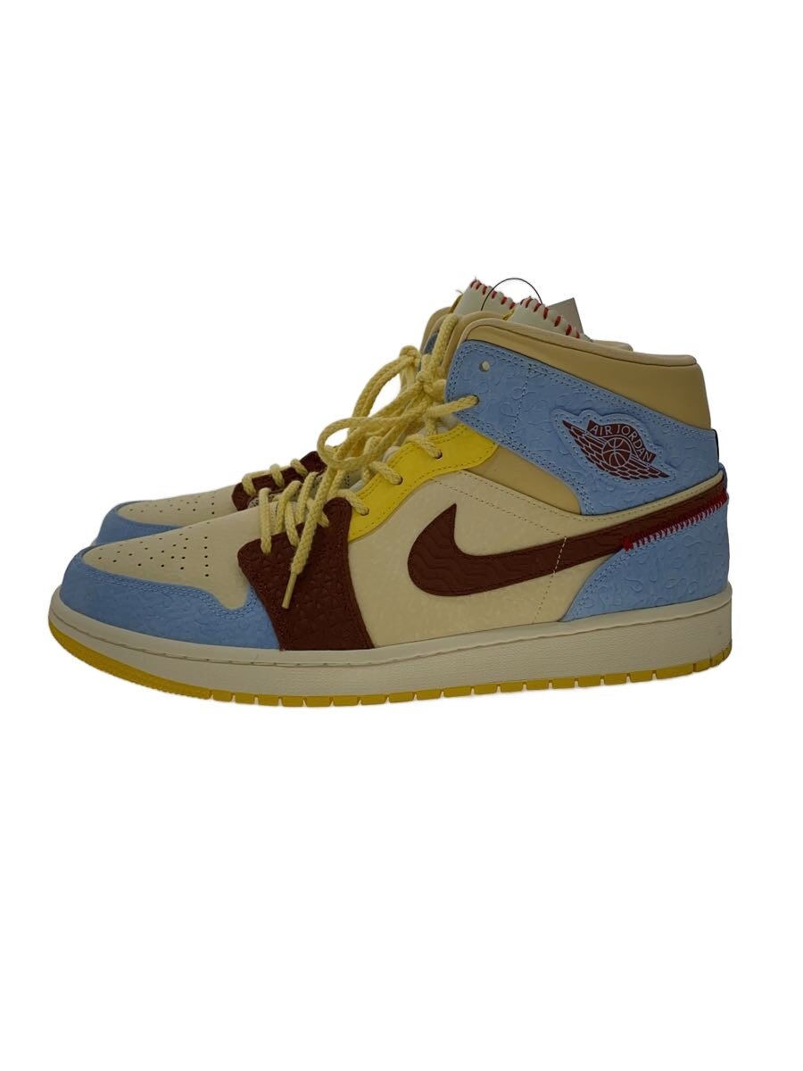 【中古】NIKE◆AIR JORDAN 1 MID SE FRLS EMEA/30糎/マルチ色合い//【シューズ】