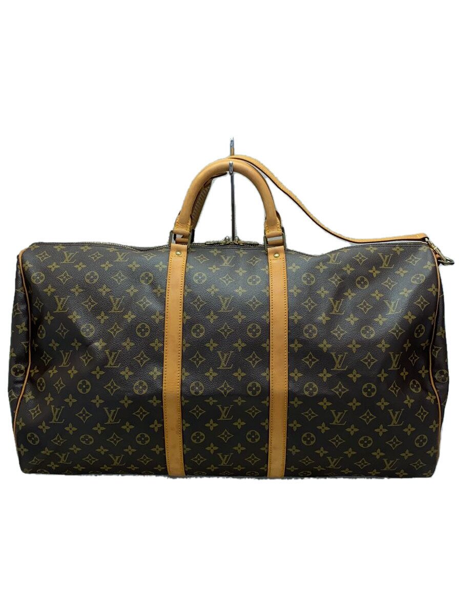 【中古】LOUIS VUITTON◆キーポル・バンドリエール60_モノグラム・帆布_BRW/PVC/BRW【御徒面子】
