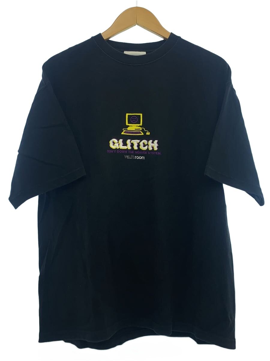 【中古】vaultroom◆プルオーバー/L/綿織物/BLK/GLITCH TEE/グリッチ/刺しゅう//【メンズウェア】