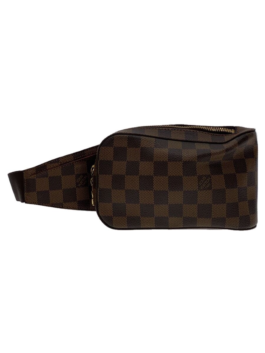 【中古】LOUIS VUITTON◆ジェロニモス_ダミエ・エベヌ_BRW/PVC/BRW//【御徒面子】