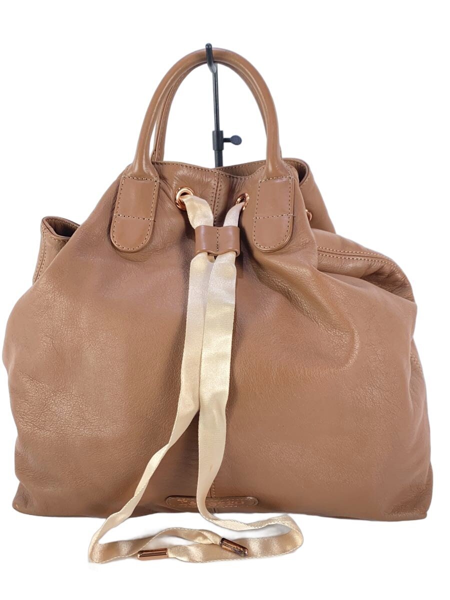 【中古】repetto◆トートバッグ/なめし革/BRW/無地/内側汚れた状態有/アラベスク【御徒面子】