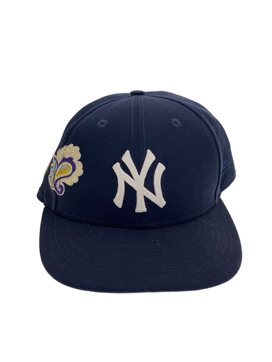 【中古】NEW ERA◆ヤンキース/キースコラボ/鳥打ち帽/7 5/8/綿織物/NVY/メンズ【服飾雑貨他】