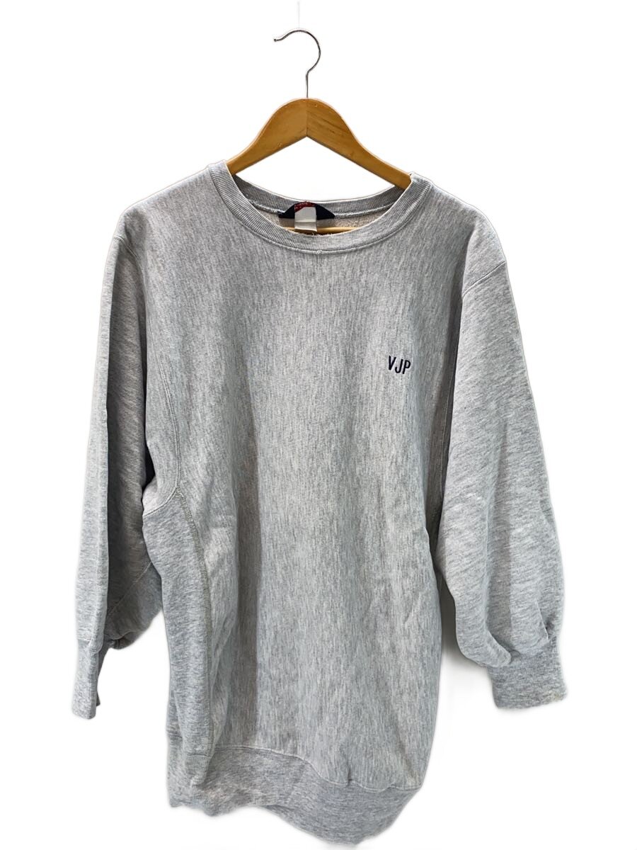 【中古】Champion◆80s/USA製/流汗/GRY/目絶無/VJP刺しゅう/袖ヨゴレ有【メンズウェア】