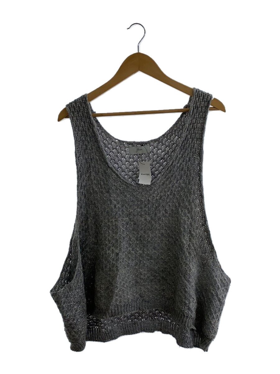 【中古】amachi.◆ニット・セーター(薄手)/5/リネン/GRY/無地/012KW-2【メンズウェア】|2nd STREET 店