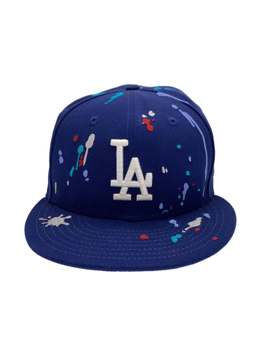【中古】NEW ERA◆鳥打ち帽/7 7/8/綿織物/BLU/メンズ【服飾雑貨他】