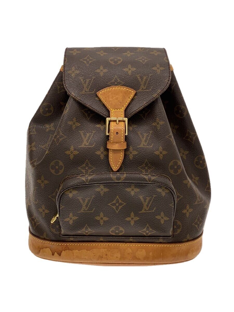 【中古】LOUIS VUITTON◆1)ミニ・モン掏摸_モノグラム・帆布_BRW/PVC/BRW【御徒面子】