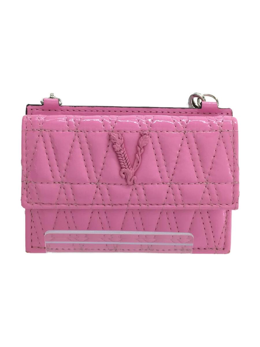 【中古】VERSACE◆カードケース/エナメル/ピンク/ショルダー/チェーン/レディース【服飾雑貨他】|2nd STREET 店