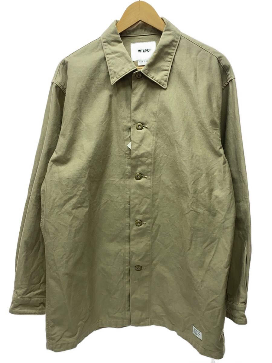 【中古】WTAPS◆ジャケット/3/コットン/BEG/無地/252CWDT-SHM09【メンズウェア】｜2ｎｄ STREET 店