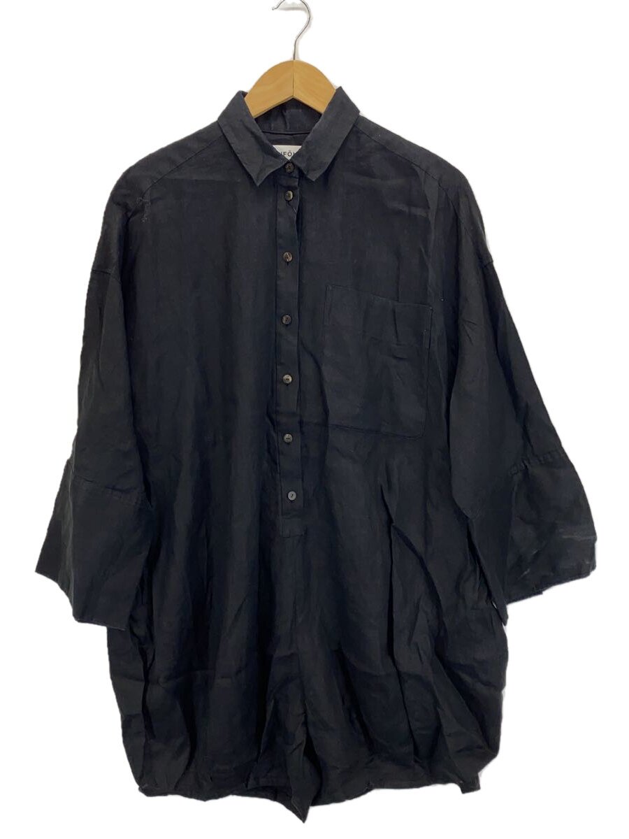 【中古】ENFOLD◆長袖シャツ/38/リネン/BLK/300HS233-1930【レディースウェア】｜2ｎｄ STREET 店