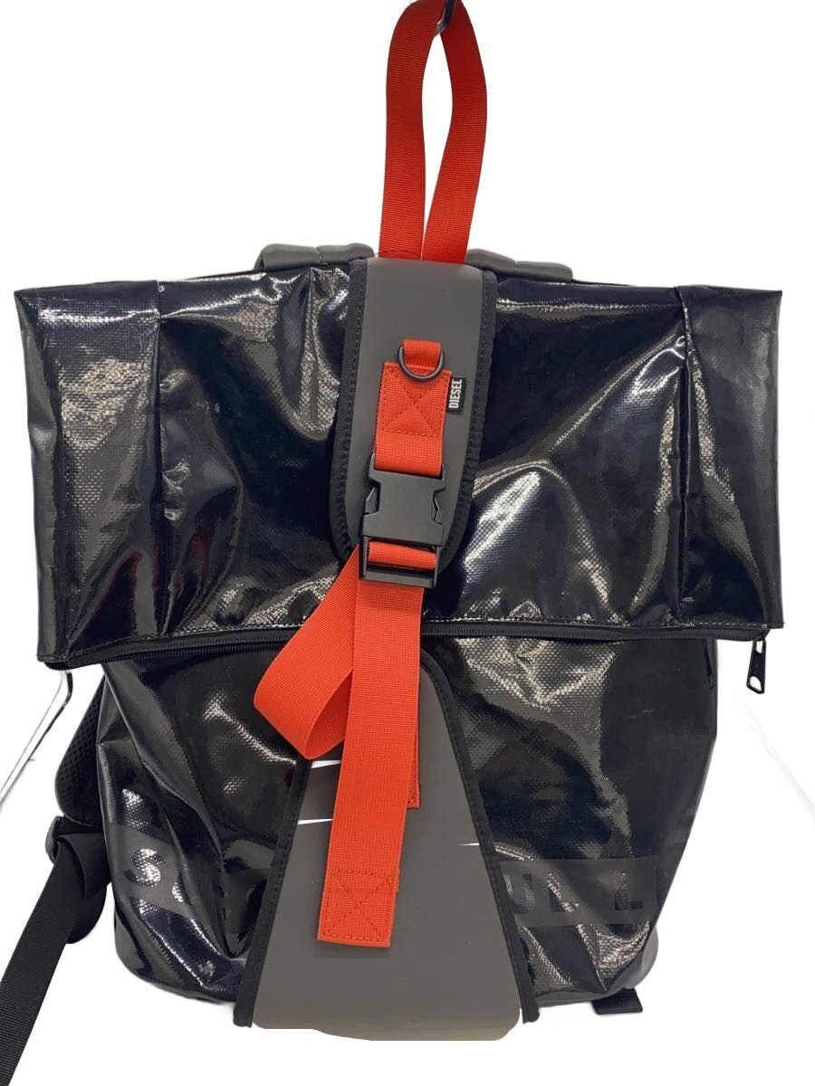 【中古】DIESEL◆背嚢/--/BLK/無地【御徒面子】