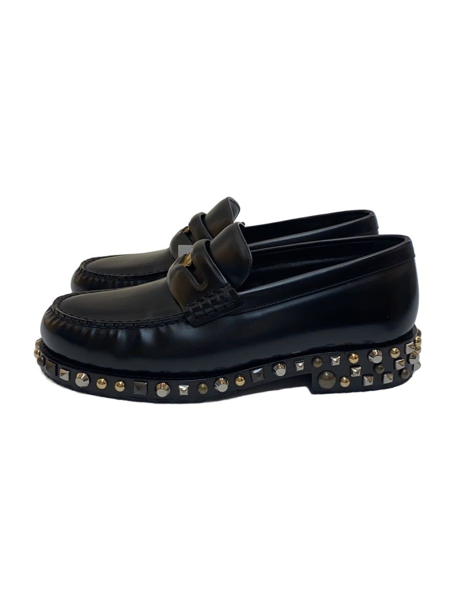 【中古】LOUIS VUITTON◆ロPenny Loafer Shoes/ペニーローファー/スタッズ/UK7/BLK/なめし革/1ACNC9【シューズ】