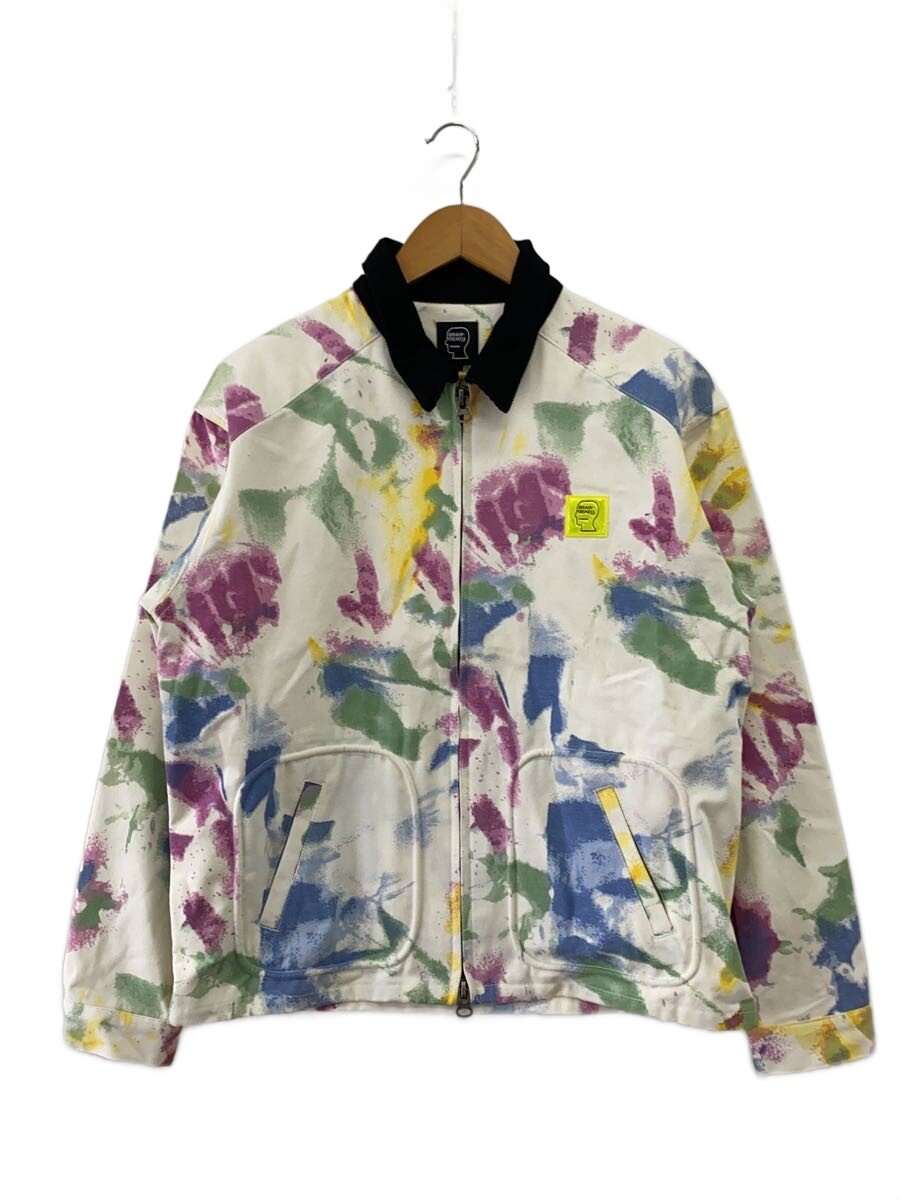 【中古】Brain Dead◆Contrast Corduroy Collar Harrington Jacket/S/コットン/WHT/総柄【メンズウェア】|2nd STREET 店
