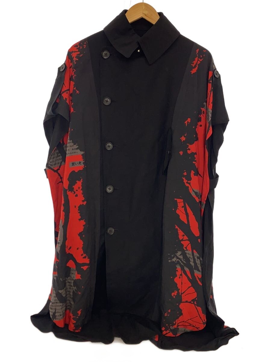 【中古】Ground Y◆Rayon lawn Cape coat/レーヨンケープコート/GG-C04-215/ブラック/1【メンズウェア】｜2ｎｄ STREET 店