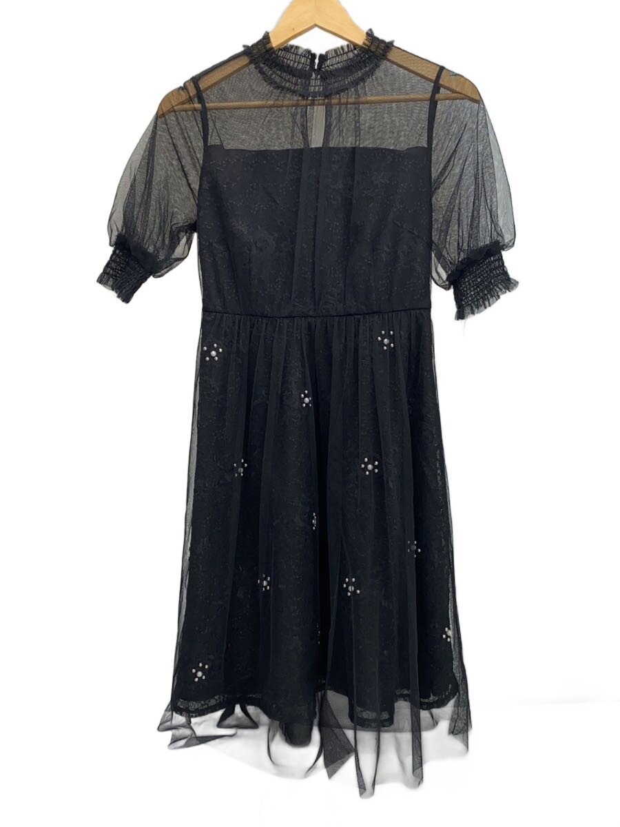【中古】Dorry Doll◆半袖衣装/38/ポリエステル/BLK/無地【レディース御召しもの】