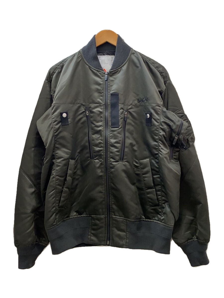 【中古】sacai◆23AW/Nylon Twill Blouson/上衣/1/ナイロン/KHK/23-03254M【メンズウェア】