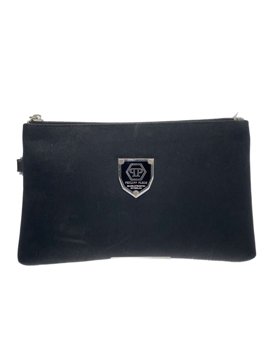【中古】PHILIPP PLEIN◆二つ目御徒面子/--/BLK/無地【御徒面子】
