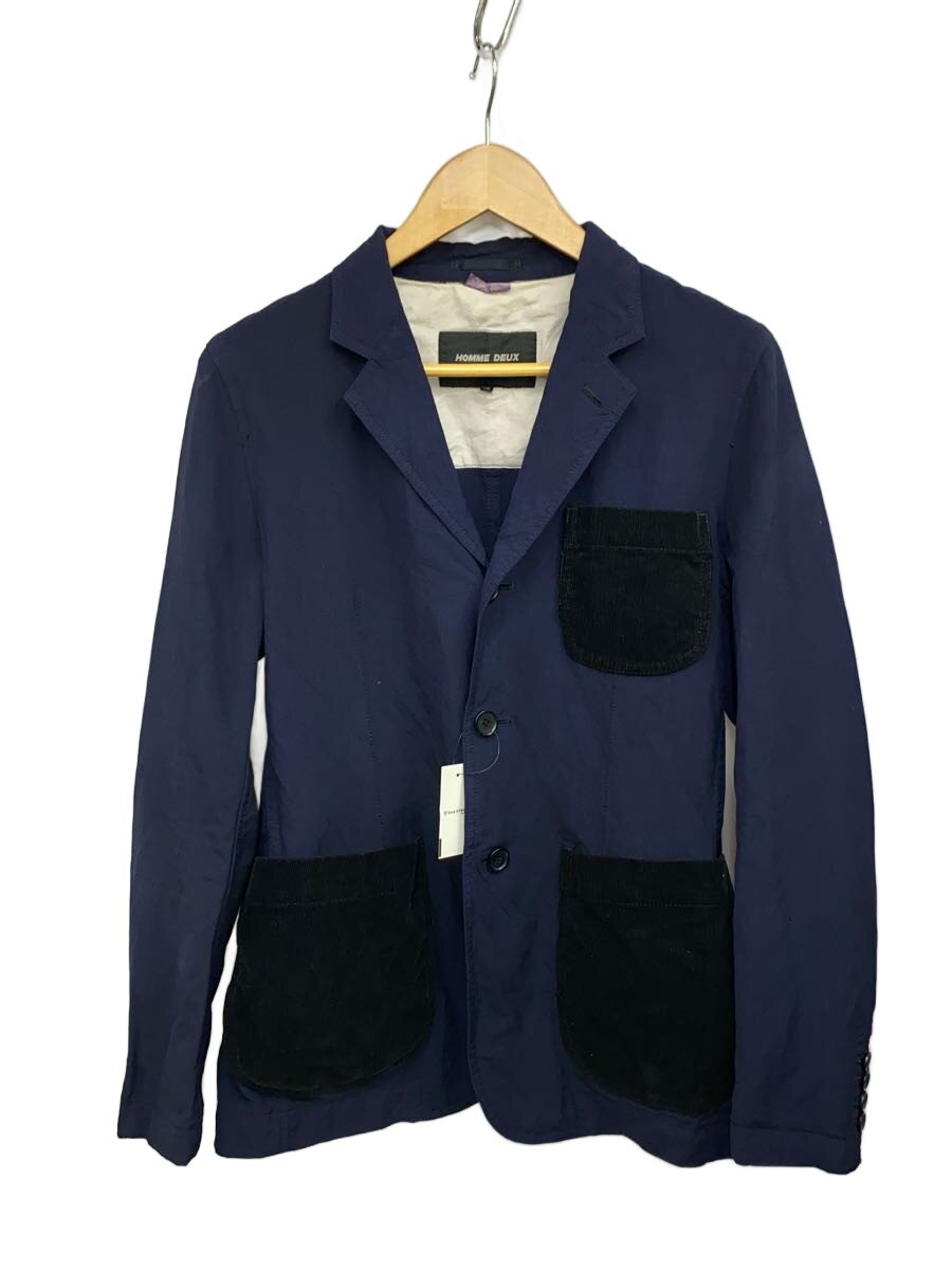 【中古】COMME des GARCONS HOMME DEUX◆テーラードジャケット/XS/ウール/NVY/無地/DM-J079【メンズウェア】｜2ｎｄ STREET 店
