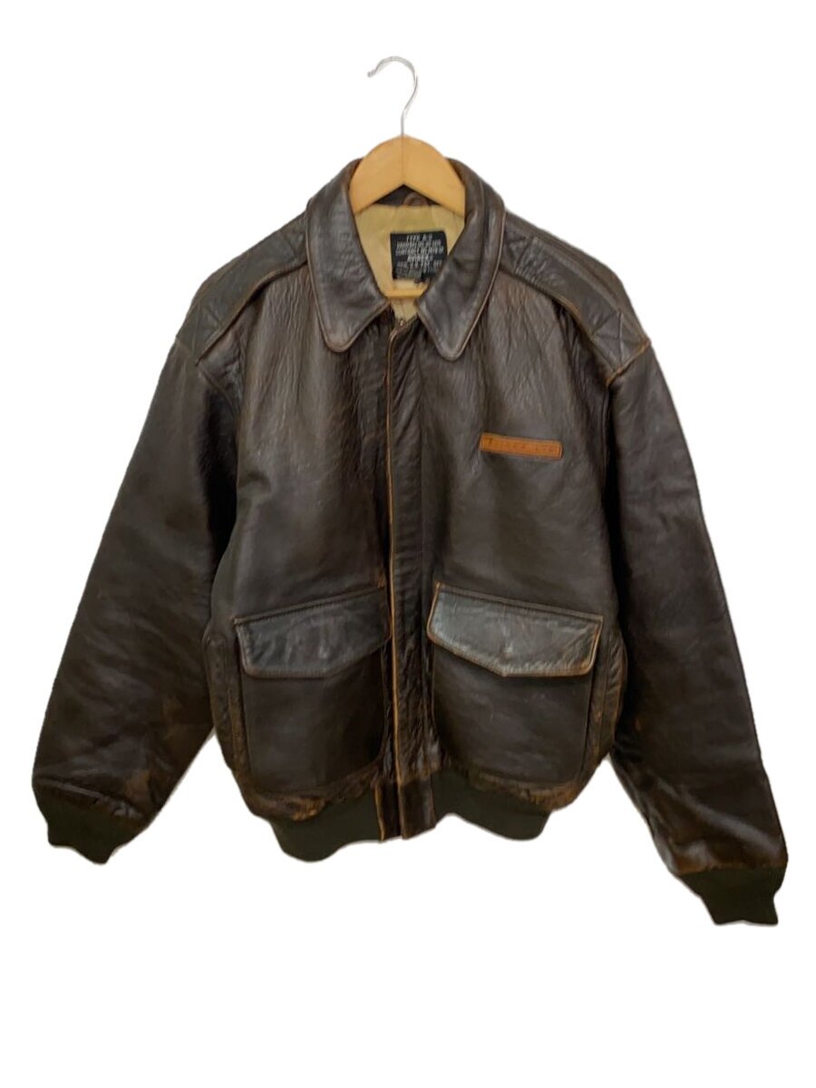 【中古】AVIREX◆VISIBILITY PROJECT/A-2/フライトジャケット/S/レザー/BRW/1978-01【メンズウェア】｜2ｎｄ STREET 店