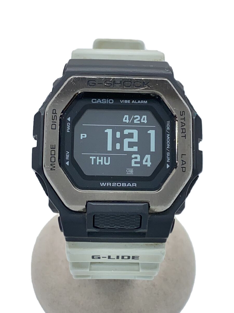 【中古】CASIO◆石英ウオッチ_G-SHOCK/アナログ/天然ゴム/BLK/GRY//【服飾雑貨他】