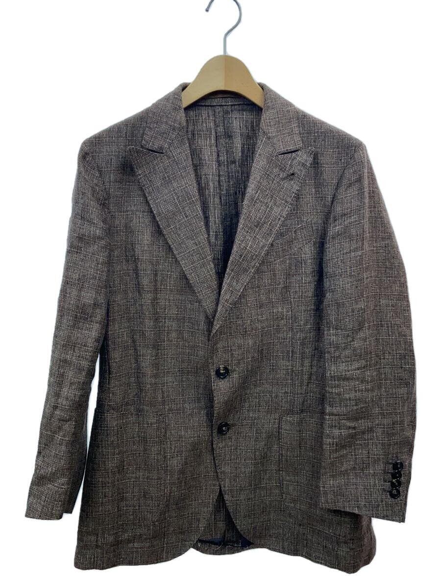 【中古】GABRIELE PASINI◆テーラードジャケット/46/リネン/BRW/JG80033Q//【メンズウェア】｜2ｎｄ STREET 店