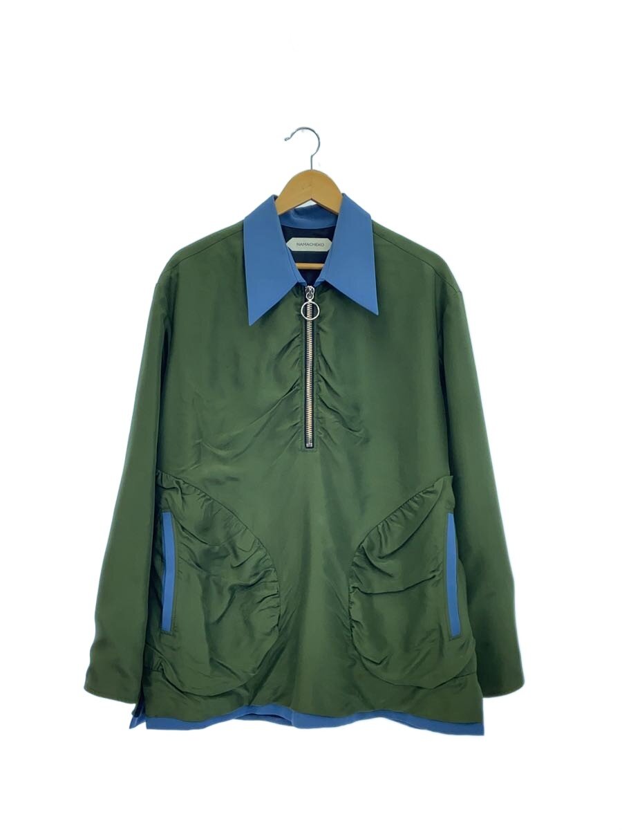 【中古】NAMACHEKO◆19AW/SARGON OVERSHIRT/プルオーバー/長袖シャツ/S/GRN/無地【メンズウェア】｜2ｎｄ STREET 店