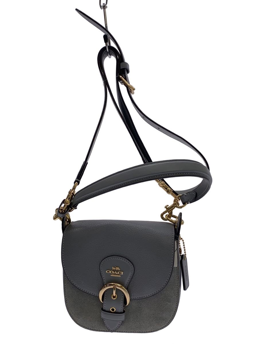 【中古】COACH◆ショルダーバッグ/レザー/GRY/無地【バッグ】|2nd STREET 店
