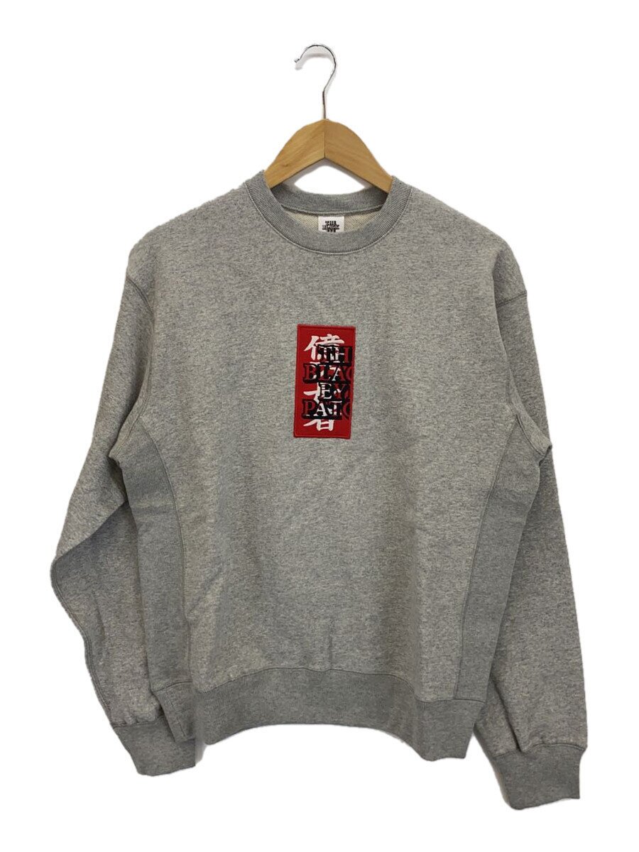 【中古】THE BLACK EYE PATCH◆HANDLE WITH CARE CREWSWEAT/S/綿織物/GRY/BEPSS25EI38【レディース御召しもの】