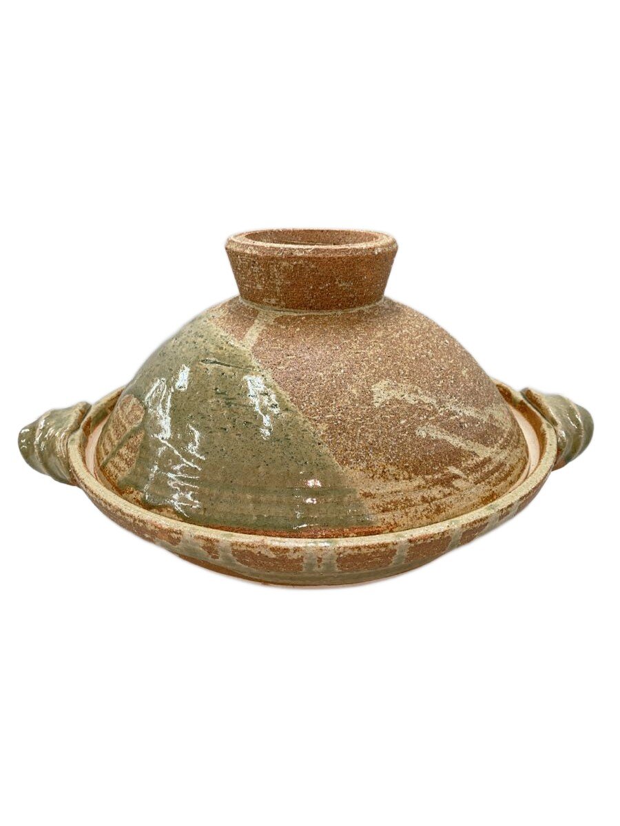 【中古】土楽窯/土鍋/3～4人用鍋/容量:1.5L/30cm以上/BEG【キッチン用品】
