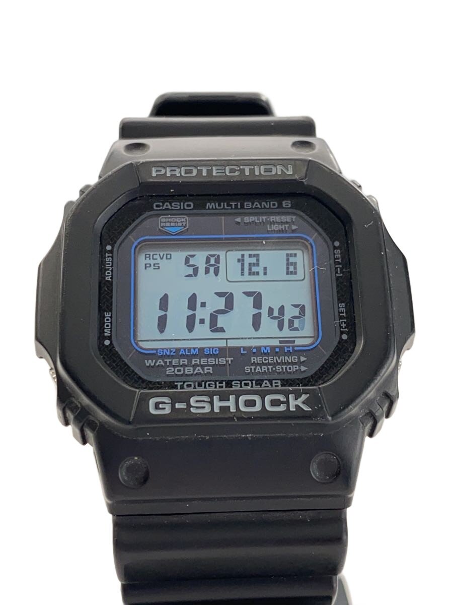 【中古】CASIO◆ソーラーウオッチ_G-SHOCK/デジタル/BLK/BLK【服飾雑貨他】